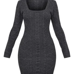 Petite Robe Pull En Maille Torsadée Gris Anthracite -Jolie Vêtue Soldes Magasin bdd0a92fd2db3a80d13508c5016aa4f85e01f799 cnd2827 5