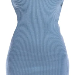 Robe Bustier Bleu Ardoise En Maille Tricot Côtelée -Jolie Vêtue Soldes Magasin bde29a71d125de00d949fb47c7bcddbf7693545b cnd2071 5