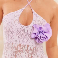 Robe Longue En Dentelle Lilas Fleurie à Dos Nu Découpé -Jolie Vêtue Soldes Magasin bf40f57710185f5f770d61e3798f8b984ddd0c25 cne4566 4