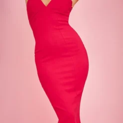 Robe Sirène Longue Tissée Stretch Rouge -Jolie Vêtue Soldes Magasin bf70f961a8f9eafa2b4bce4e731619748f80c5de cnd9015 4
