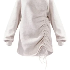 Robe Pull Oversize Avoine En Sweat Froncé Oversize à Col Ras -Jolie Vêtue Soldes Magasin c014b8ff613b228effc2fa323ba14c505baf3337 cnb7272 5