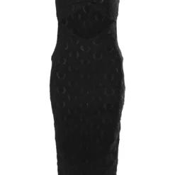 Robe Longue Noire Découpée Brodée à Bretelles Et Buste Froncé -Jolie Vêtue Soldes Magasin c1050a83ad29700c918734081485b83b27f9af5a cnd8930 5