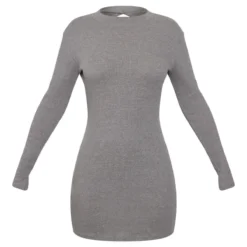 Robe Moulante Côtelée Grise à Dos Ouvert Et Col Montant -Jolie Vêtue Soldes Magasin c112fd62a595e1067c05b5c74919cd0021b8dce8 cnd1329 5