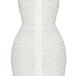 Shape Robe Moulante En Mesh Crème à Crochets Et Oeillets -Jolie Vêtue Soldes Magasin c1261913afdd294f671c0a9d60421738edab2d76 cmw7602 6