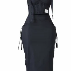 PRETTYLITTLETHING Shape Robe Cargo Mi-longue Noire Détail Corset 11 PRETTYLITTLETHING Shape Robe Cargo Mi-longue Noire Détail Corset -Jolie Vêtue Soldes Magasin c1421f2195b374441de0b0c45ec29f6d38db5a89 cne5795 5