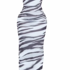 Shape Robe Longue Noire Moulante Imprimé Zébré à Col Bénitier -Jolie Vêtue Soldes Magasin c2cce0fc51b08ff0e52f91f26fc42d21699ad934 cmy6946 6