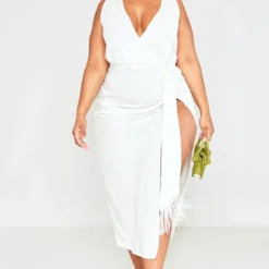 Plus Robe Mi-longue En Effet Lin Crème à Détail Drapé -Jolie Vêtue Soldes Magasin c39c1be12aabee239bdf8f456d3946bcac851925 cnd6513 3