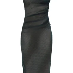 Robe Mi-longue En Mesh Noir à Imprimé Dégradé Sans Manches -Jolie Vêtue Soldes Magasin c4bff0fb199057e6cac628acccb834ed496418b5 cnd0038 5