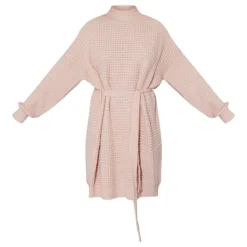 Robe Pull Rose Tendre En Maille Tricot Douce à Ceinture -Jolie Vêtue Soldes Magasin c4f727dac20bcc89c35d47273119715774db5d91 cmu0230 6