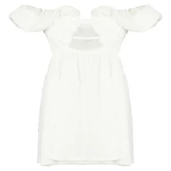 Petite Mini Robe Texturée Fleurie Blanche -Jolie Vêtue Soldes Magasin c4f75e8cfa50f2a970998d9994d5d080b4abd362 cnd7148 5