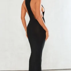 Robe Longue Moulante Noire à Dos Très Nageur -Jolie Vêtue Soldes Magasin c5bda4cfeb1a82c8c745e7cd4958f8e509bc1dac cne1456 1