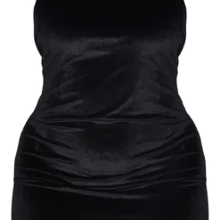 Shape Robe Moulante En Velours Noir à Bretelles Spaghetti -Jolie Vêtue Soldes Magasin c5f17550bbafe917bb4659125a0c791892e60701 cnb0938 5