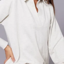 Robe Pull Droite Avoine à épaulettes Et Col Ouvert En Sweat 10 Robe Pull Droite Avoine à épaulettes Et Col Ouvert En Sweat -Jolie Vêtue Soldes Magasin c6586d91237f10182f794467aa60413a97263cfa cmv6763 5