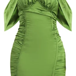 Petite Robe Moulante Satinée Vert Olive Effet Froncé à Col Bardot 11 Petite Robe Moulante Satinée Vert Olive Effet Froncé à Col Bardot -Jolie Vêtue Soldes Magasin c73146fbca902f030e27d9065d7ec8602083c0b2 cmw3315 6