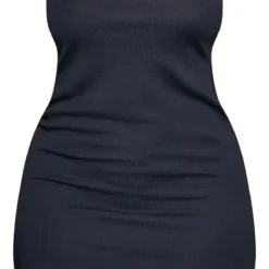 Shape Robe Moulante Noire En Maille Côtelée Découpée Dans Le Dos -Jolie Vêtue Soldes Magasin c77f8774fbeb28d0906d17cb798ace3bd15b4164 cne0495 5