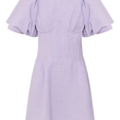 Robe Moulante Lilas à Corset Structuré Et Manches Bouffantes -Jolie Vêtue Soldes Magasin c873117c584ea561595622a00298cfef13582a72 cne2924 5