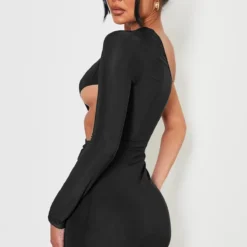 Robe Moulante Asymétrique Noire Découpée à Empiècements 8 Robe Moulante Asymétrique Noire Découpée à Empiècements -Jolie Vêtue Soldes Magasin c9eef419de7ed5927f7437174ff0063c002db6dc cnd2266 2