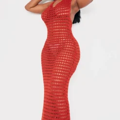 Shape Robe Longue Rouille En Maille Crochet à Dos Nu Ouvert -Jolie Vêtue Soldes Magasin ca923e1175762004c10611a6a2dcbf3bfee29a9f cnd5169 3
