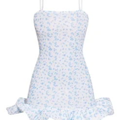 Petite Mini Robe En Néoprène Bleu Imprimé Petites Fleurs -Jolie Vêtue Soldes Magasin caa5c69a6239e1655052c365ef2325a0fb0352cf cnd7085 5