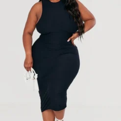 Plus Robe Moulante Douce Noire à Dos Nageur -Jolie Vêtue Soldes Magasin cb28d7fe09127afa503f8da47a5a13b4e06ada71 cnc9596 3