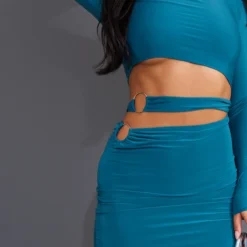 Robe Moulante Vert Sarcelle à Taille Découpée Et Anneaux 10 Robe Moulante Vert Sarcelle à Taille Découpée Et Anneaux -Jolie Vêtue Soldes Magasin cbbfc9f453a8f272e06dc4cf1f5437a60168aa88 cnc2291 4