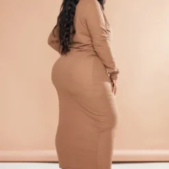 Plus Robe Mi-longue Texturée Chocolat à Boutons 8 Plus Robe Mi-longue Texturée Chocolat à Boutons -Jolie Vêtue Soldes Magasin cbdc32e60853bf8bb6721d17efc78ef5ab65721f cnc9668 2