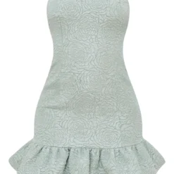 Robe Bustier Bouffante Vert Menthe Texturée -Jolie Vêtue Soldes Magasin cc26b6873749eb234e0ee8c3ce1f0d6d82c4adae cnd2025 5