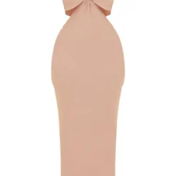 Shape Robe Longue Découpée Rose à Détail Anneau -Jolie Vêtue Soldes Magasin cc50932a54c9ad3cc5d3b90474e3d55f841919f4 cne0380 5