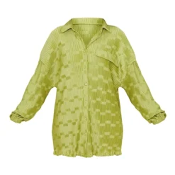Robe Chemise Oversize Vert Olive Crêpée Et Plissée -Jolie Vêtue Soldes Magasin cc8be204243df4707063090cf6d64fcbcb956a12 cmw6613 6
