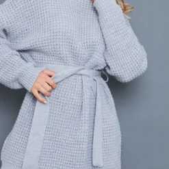 Robe Pull En Maille Tricot Gaufrée Grise -Jolie Vêtue Soldes Magasin cd7b1df2f9df7e9a05470ecfa360b55db34c34e6 cnc0457 4