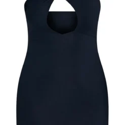 Plus Robe Moulante Noire En Jersey Doux à Détail Noeud -Jolie Vêtue Soldes Magasin cfbb9516d01ae359cba60300a797e0cf0aefb297 cnc5135 5