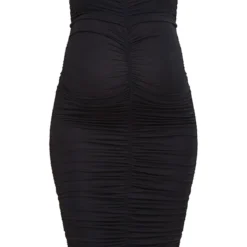 Maternité Robe Moulante Mi-longue Décolletée En Jersey Noir Froncée à Détail Contours -Jolie Vêtue Soldes Magasin d17be0cc7188235532592e4ed178b76e37d06872 cnd2172 5