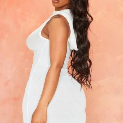 Shape Mini Robe Blanche En Mesh Transparent à Côtés Froncés Et Capuche -Jolie Vêtue Soldes Magasin d1a0172015e19be0a5b307947c67dd4a51c47943 cne3640 2