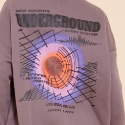 Robe Sweat Gris Anthracite à Imprimé Graphismes Underground -Jolie Vêtue Soldes Magasin d1d5f68de9bf1fbe949e81ba3f677696dbb37494 cnd1287 4