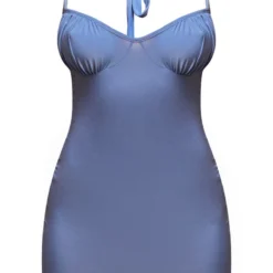 Robe Très Moulante Bleue à Dos Nu Et Buste Froncé -Jolie Vêtue Soldes Magasin d28c06afc84c3460a9a428f158714fb9540cd617 cnd0389 5