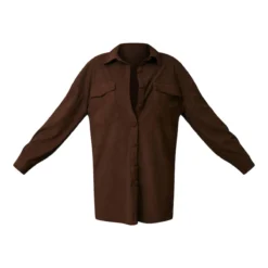 Robe Chemise Oversize En Velours Côtelé Chocolat à Poches -Jolie Vêtue Soldes Magasin d2dc662569168dd93a3daff823d0b90103e088a9 cnb0993 5