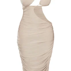 Shape Robe Mi-longue Moulante Café Au Lait Découpée Froncée Sur Le Côté à Bralette -Jolie Vêtue Soldes Magasin d5b0e0d710011aac0b3b4aeb5bd34a66c9a21f16 cne3678 5