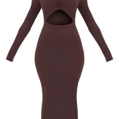 Robe Longue En Jersey Chocolat Découpée à Noeud -Jolie Vêtue Soldes Magasin d5cc2aaad1e2ffd01766c8122d9bbb9d1e333ad6 cnc9053 5
