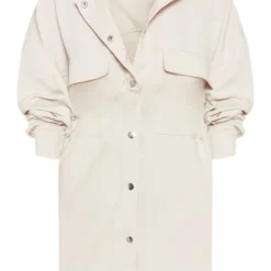 Robe Chemise Oversize Gris Pierre Style Cargo à Boutons Pression -Jolie Vêtue Soldes Magasin d689bbe8fe108c27c9827a452a9a863086094195 CMF1250 3