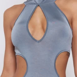 Robe Longue Moulante Gris Anthracite à Dos Nageur Et Découpes Multiples -Jolie Vêtue Soldes Magasin d7452fcce618b8e855857f75966efe631206dc16 cnd0485 4