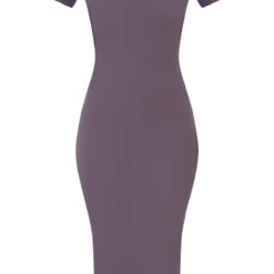 Tall Robe Mi-longue Côtelée Gris Anthracite à Col Rond -Jolie Vêtue Soldes Magasin d7845f60d204fe4991087fcd63c8279c91a595bd cnd4320 5