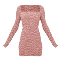 Robe Moulante Rose Chiné à Fronces Et Manches Longues -Jolie Vêtue Soldes Magasin d7b8534c74287f4251121a177b8693c8a88fbe7f cnd1264 5