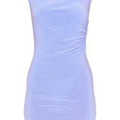 Tall Mini Robe Bleu-gris Froncée à Col -Jolie Vêtue Soldes Magasin d7c551280b4a542526cd92f7348f5dd81f283529 cnf1328 5