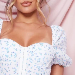 Robe Corset Moulante Bleue Fleurie à Manches Bouffantes 10 Robe Corset Moulante Bleue Fleurie à Manches Bouffantes -Jolie Vêtue Soldes Magasin d7fc94e95bda640a53d1300cfe1259a10756e7ed cnd4282 4