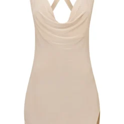 Robe Très Moulante Sable à Col Bénitier Et Bretelles Croisées Dans Le Dos 11 Robe Très Moulante Sable à Col Bénitier Et Bretelles Croisées Dans Le Dos -Jolie Vêtue Soldes Magasin d819e5489663a7ea57e1254b1f93a0fde33166ea cnc5921 5