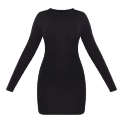 Robe Moulante Noire En Jersey à Manches Longues Avec Dos Nu Et Liens à Nouer -Jolie Vêtue Soldes Magasin d8ffa4defc62a3e5779e8c8a7fbdb1e4088a6bce cnb8092 5