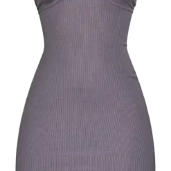 Robe Bustier Moulante Côtelée Gris Anthracite à Armatures -Jolie Vêtue Soldes Magasin d94f2ddd6c11e069ccec215b8e6ae068d80ce2ac cnb9208 5