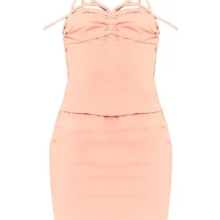 Tall Mini-robe Effet Lin Argile Style Corset -Jolie Vêtue Soldes Magasin d99b7c7f209b2edae65534a0976361c68ffceb9e CND6793 6