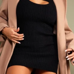 Shape Robe Pull Moulante Noire 2 En 1 à Manches Ballon Et Col Roulé -Jolie Vêtue Soldes Magasin d9c592f1d6a0eaee47a22a7a4a8f6d63d5797c1b cnc1629 4