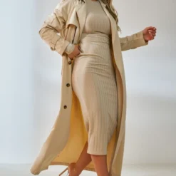 Robe Mi-longue Avoine En Maille Côtelée Large à Dos Noué 8 Robe Mi-longue Avoine En Maille Côtelée Large à Dos Noué -Jolie Vêtue Soldes Magasin dc2db331bb9a5c65f1694ccbf7a887c547608bd5 cnd4074 3